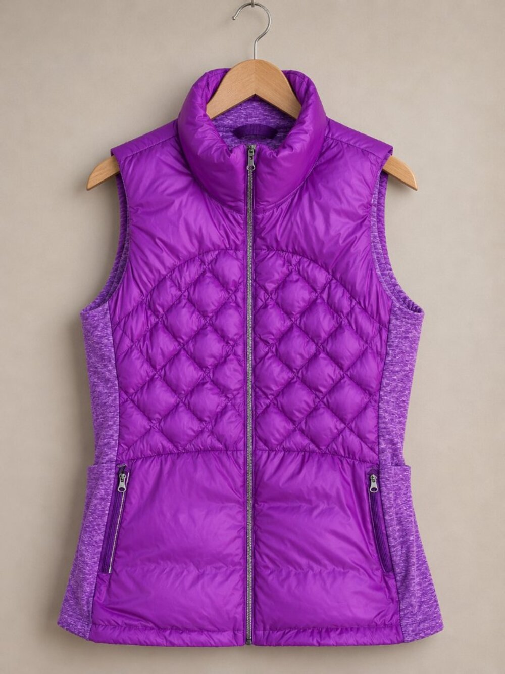Lululemon Down For A Run Vest 10 Tender Violet Purple Seeding Pockets